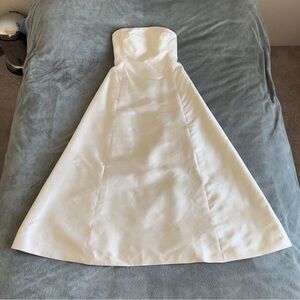 Classic Ralph Lauren Silk Strapless A-Line Dress